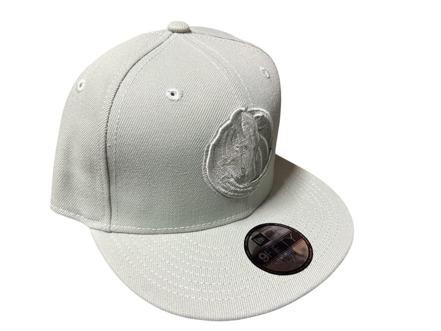 New Era Youth JR Boys Girls Dallas Mavericks 9FIFTY Snapback Hat - Light Mint Green