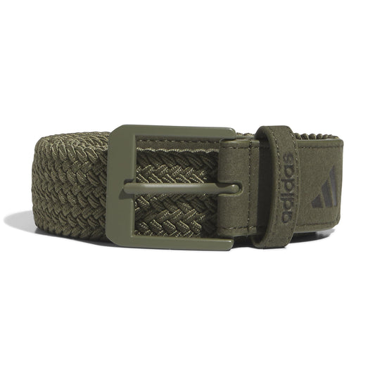 adidas Women's Braided Stretch Belt, Olive Strata/Olive Strata, Medium/Large