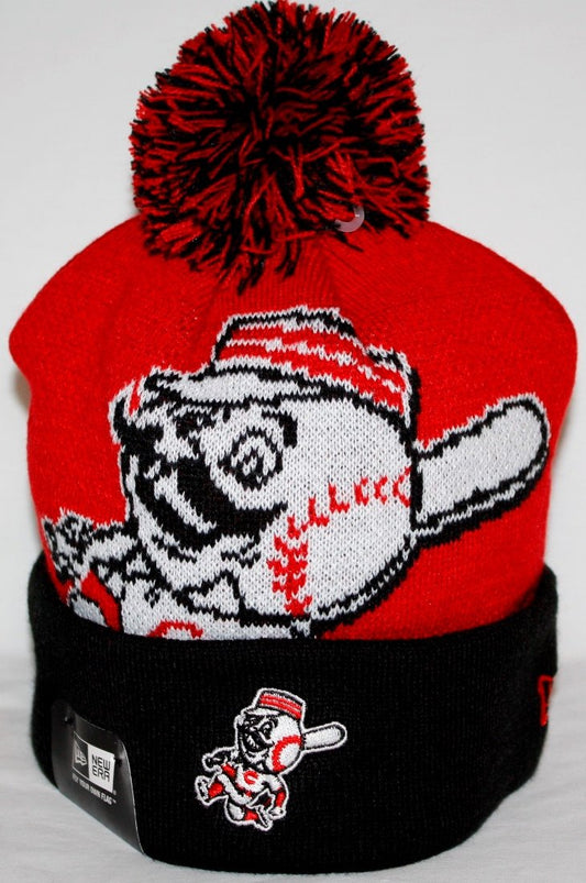 Cincinnati Reds New Era MLB Woven Biggie 2 Cuffed Knit Hat