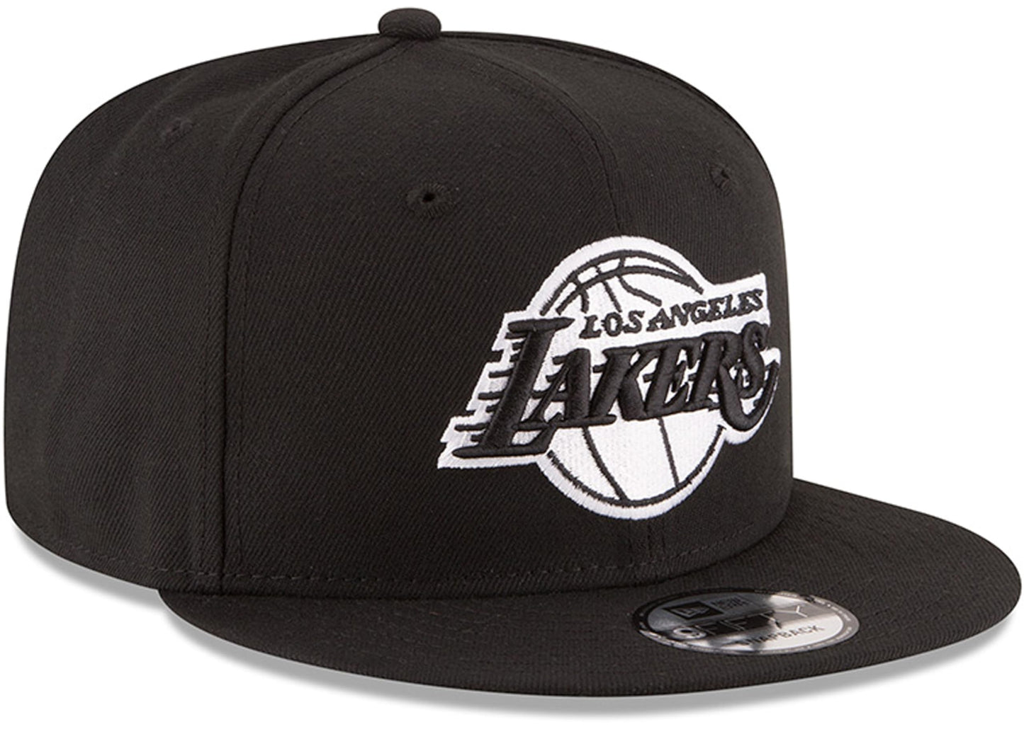 New Era NBA 9FIFTY Black White Adjustable Snapback Hat Cap One Size Fits All