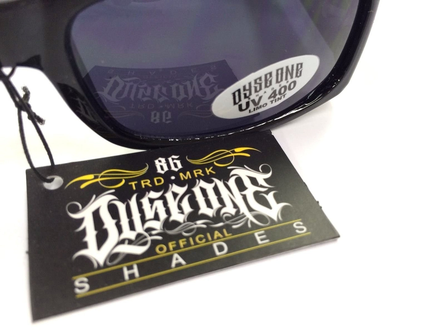 Dyse One Authentic Shades Aztec Skeleton Black Sunglasses California Lowrider Style