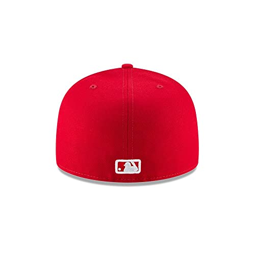 New Era 59Fifty MLB Basic Los Angeles Dodgers Scarlet Red Fitted Headwear Cap (7 1/4-57.7cm)