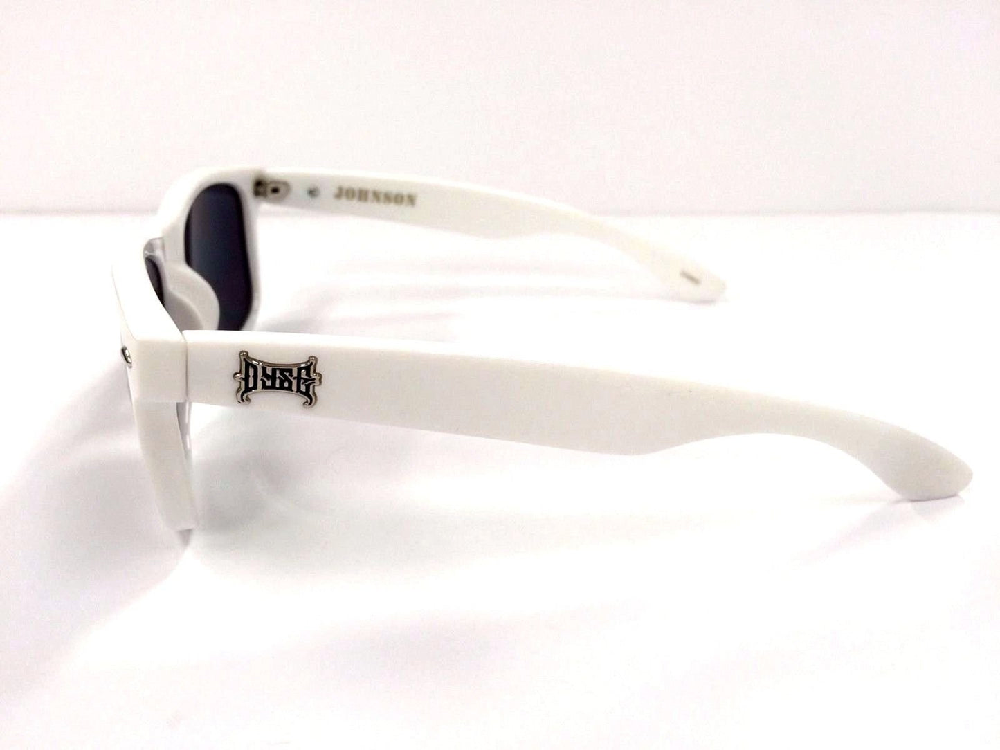 DYSE ONE Authentic Shades Johnson White Sunglasses California Lowrider Style