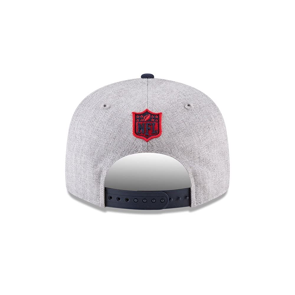New Era Exclusive Selecition Men's Patriots Adjustable Cap Hat One Size Fit Most Snapback 9Fifty (Heather Gray), Black