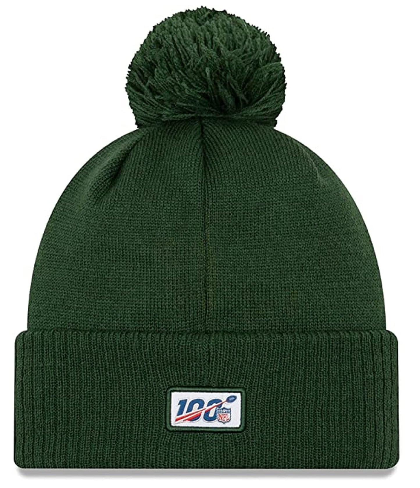 New Era Authentic Collection Packers Green Bay Cold Weather Cuffed Knit Beanie Skully Cap Hat One Size Fit Most (Onfield 19 Road) Black