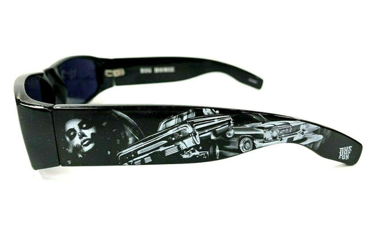 DYSE ONE Authentic Black Shades Charra Impala Car Sunglasses California Lowrider Locs Style