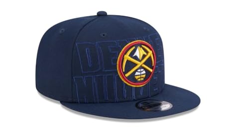 New Era Mens Draft 2023 9fifty Snapback Hat Cap (US, Alpha, One Size, Navy, Denver Nuggets)