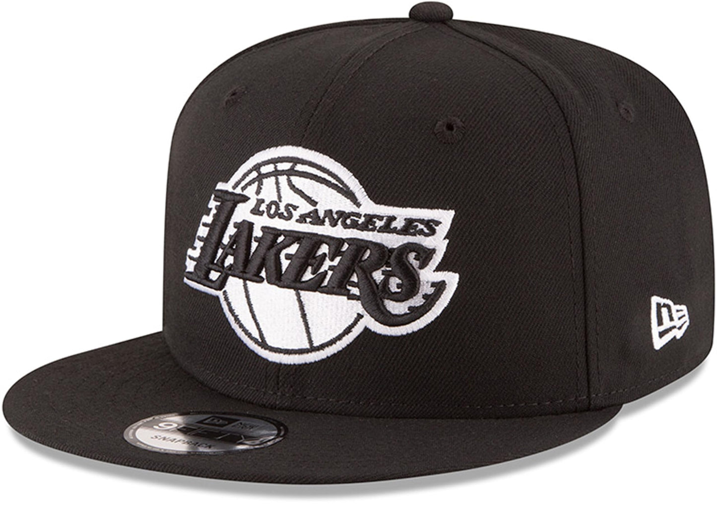 New Era NBA 9FIFTY Black White Adjustable Snapback Hat Cap One Size Fits All