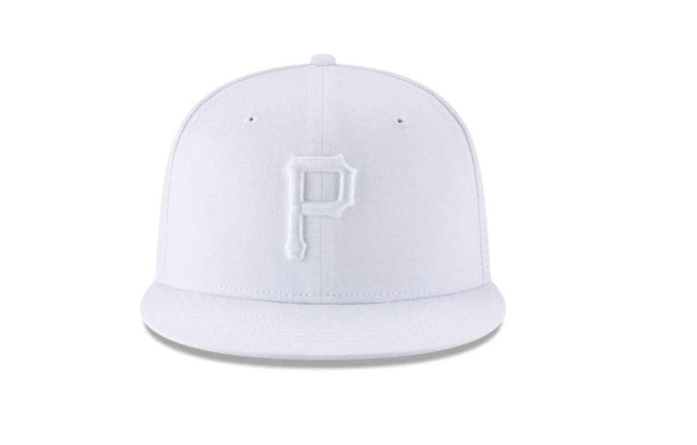 New Era Pittsburgh Pirates Basic 9FIFTY Snapback White/White Hat Cap 11941913