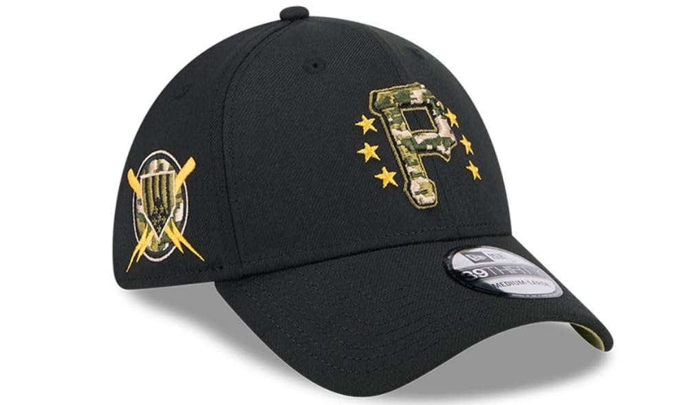 New Era Pittsburgh Pirates 39THIRTY 2024 Armed Forces Day Authentic Collection Stretch Fit Cap, Hat