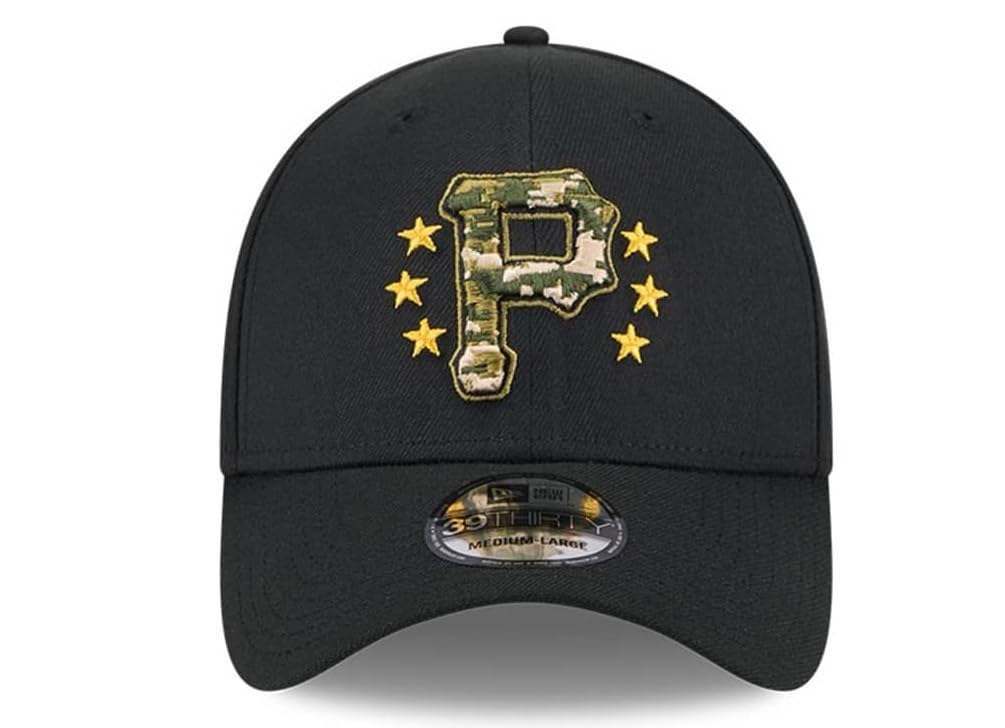 New Era Pittsburgh Pirates 39THIRTY 2024 Armed Forces Day Authentic Collection Stretch Fit Cap, Hat