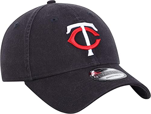 New Era MLB Core Classic 9TWENTY Adjustable Hat Cap One Size Fits All (Minnesota Twins Navy)