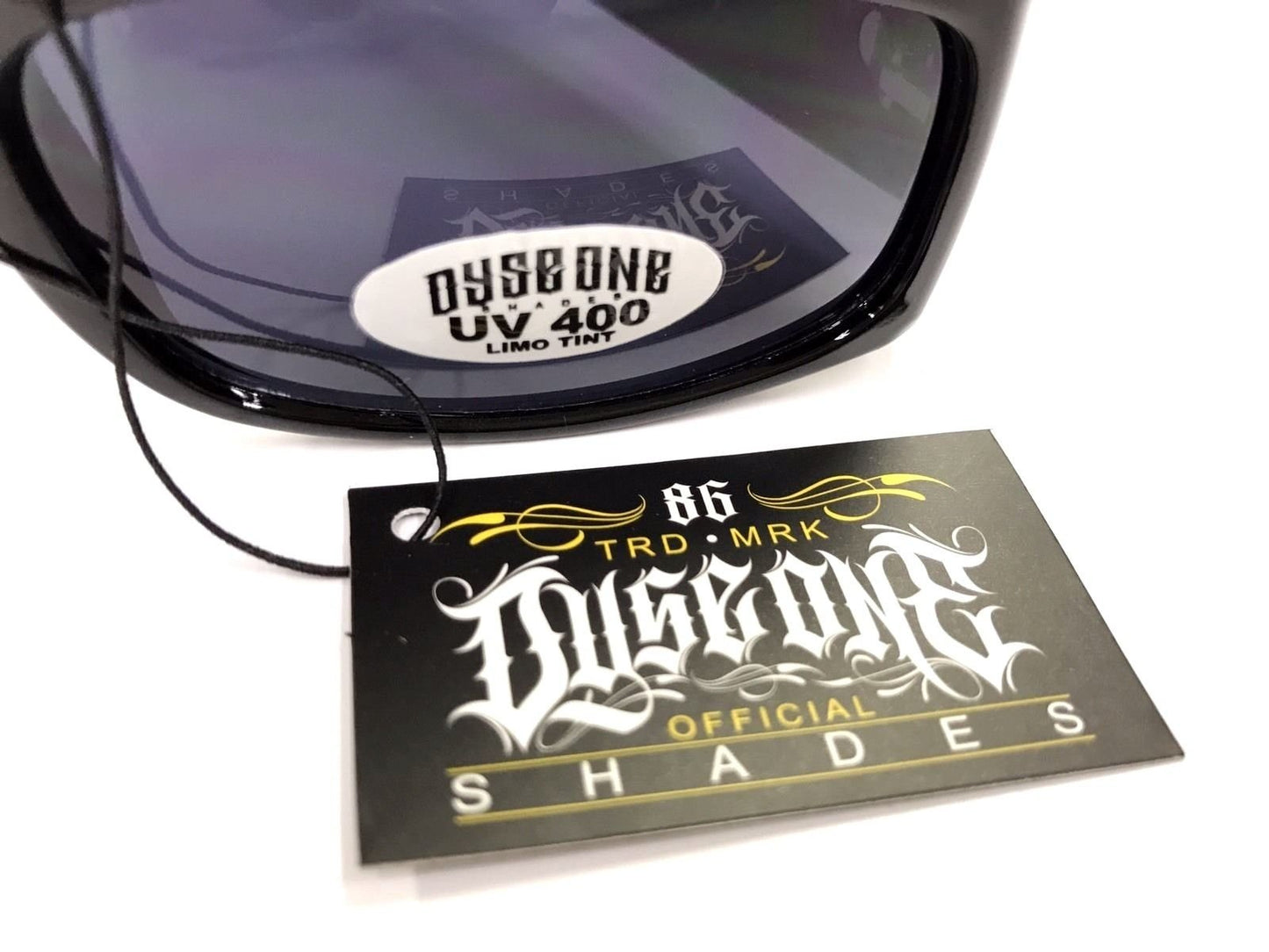 DYSE ONE Authentic Shades Barrio Impala Car Clown Black Sunglasses California Lowrider Style
