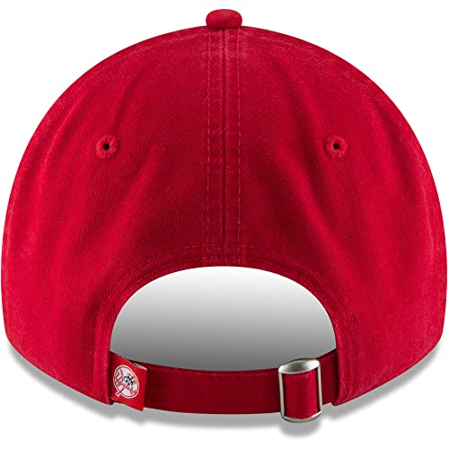 New Era Unisex-Adult MLB Core Classic 9TWENTY Team Alternate 2 Adjustable Hat Cap One Size Fits All - New York Yankees Red