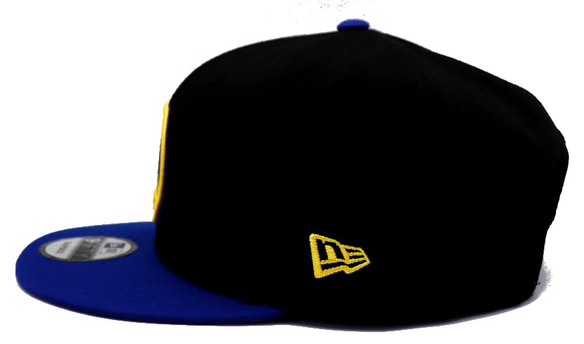 New Era unisex-adult Golden State Warriors Team Color Basic 9FIFTY Snapback Black Blue Adjustable Hat