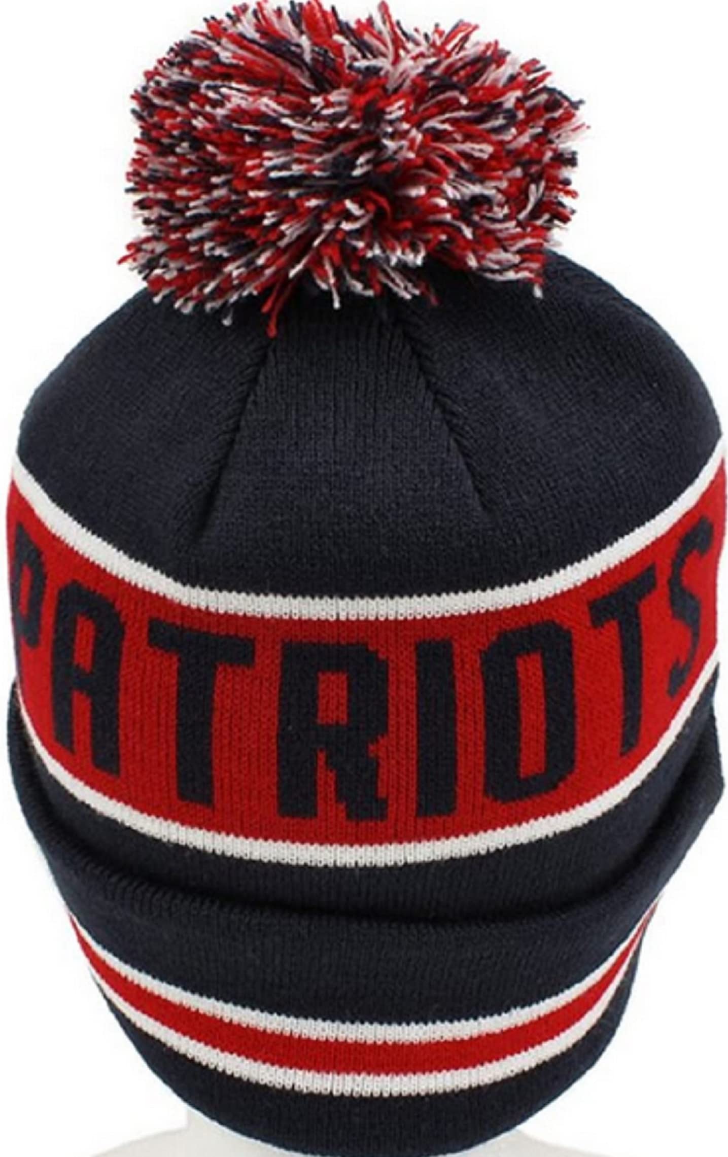 New Era Authentic Collection Patriots Sideline Cold Weather Cuffed Knit Beanie Cap Hat One Size Fit Most Salute (US, Alpha, One Size, The Coach)