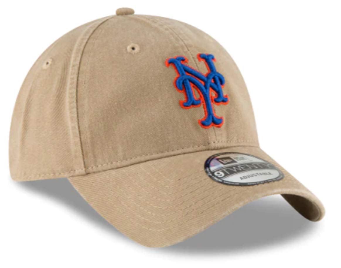New Era New York Mets Core Classic Khaki 9TWENTY Adjustable Hat : OSFM