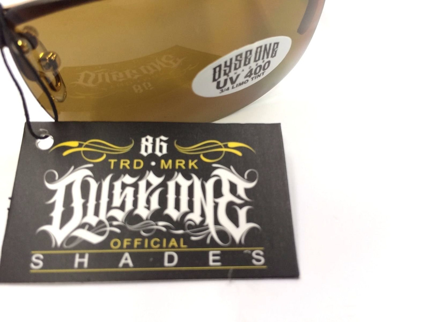 DYSE ONE Authentic Shades Del Rio Gold Brown Metal Sunglasses Cali Lowrider Style