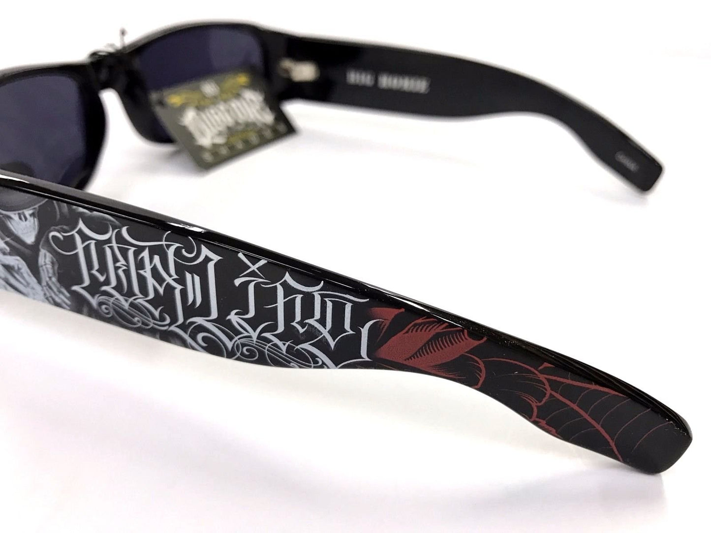 Dyse One Authentic Shades Skeleton Inked For Life Sunglasses Lentes California Lowrider Locs Style