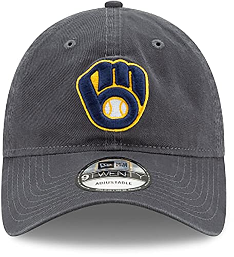 New Era Milwaukee Brewers Graphite Core Classic Twill 9TWENTY Adjustable Hat