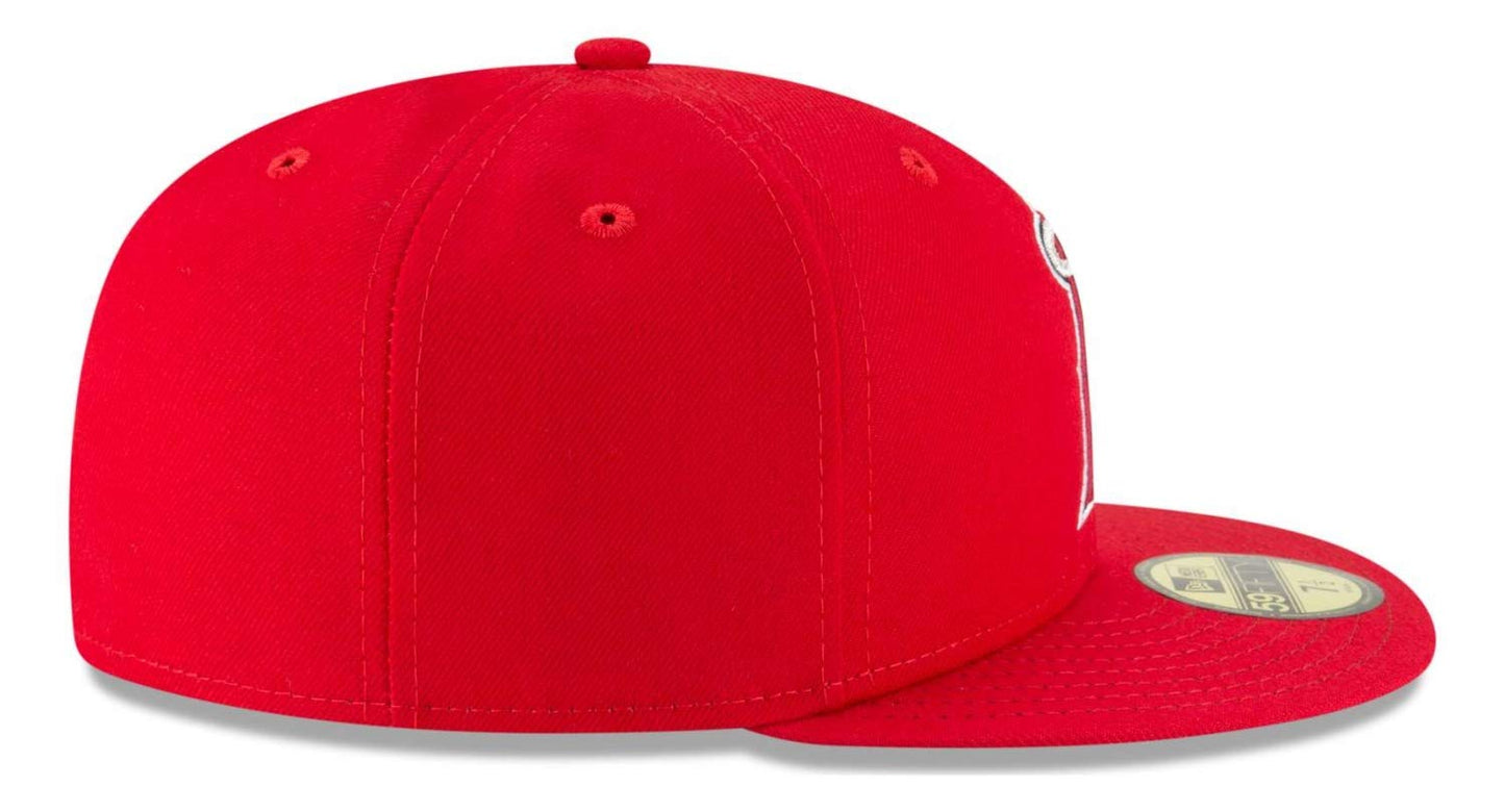 New Era Anaheim Angels Fitted 59Fifty On-Field Red Cap Hat