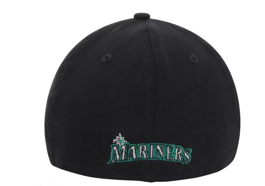 New Era Seattle Mariners MLB Team Classic Game 39THIRTY Flex Hat - Navy (US, Alpha, Large, X-Large, Navy)