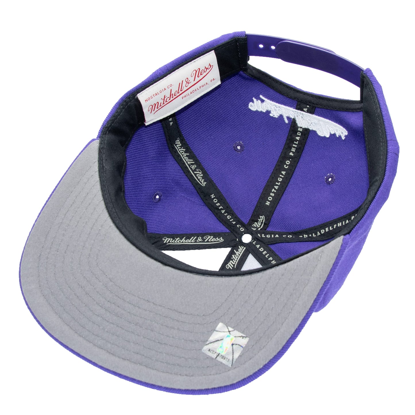 Mitchell & Ness Los Angeles Lakers Purple Team Ground 2.0 Snapback Cap Kappe Basecap