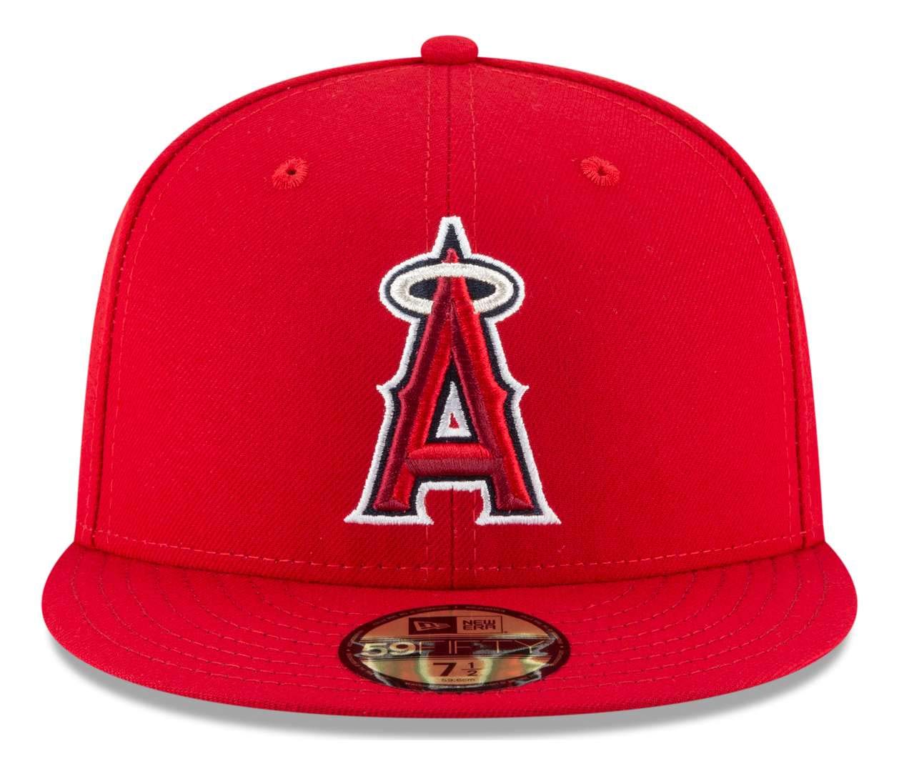 New Era Anaheim Angels Fitted 59Fifty On-Field Red Cap Hat