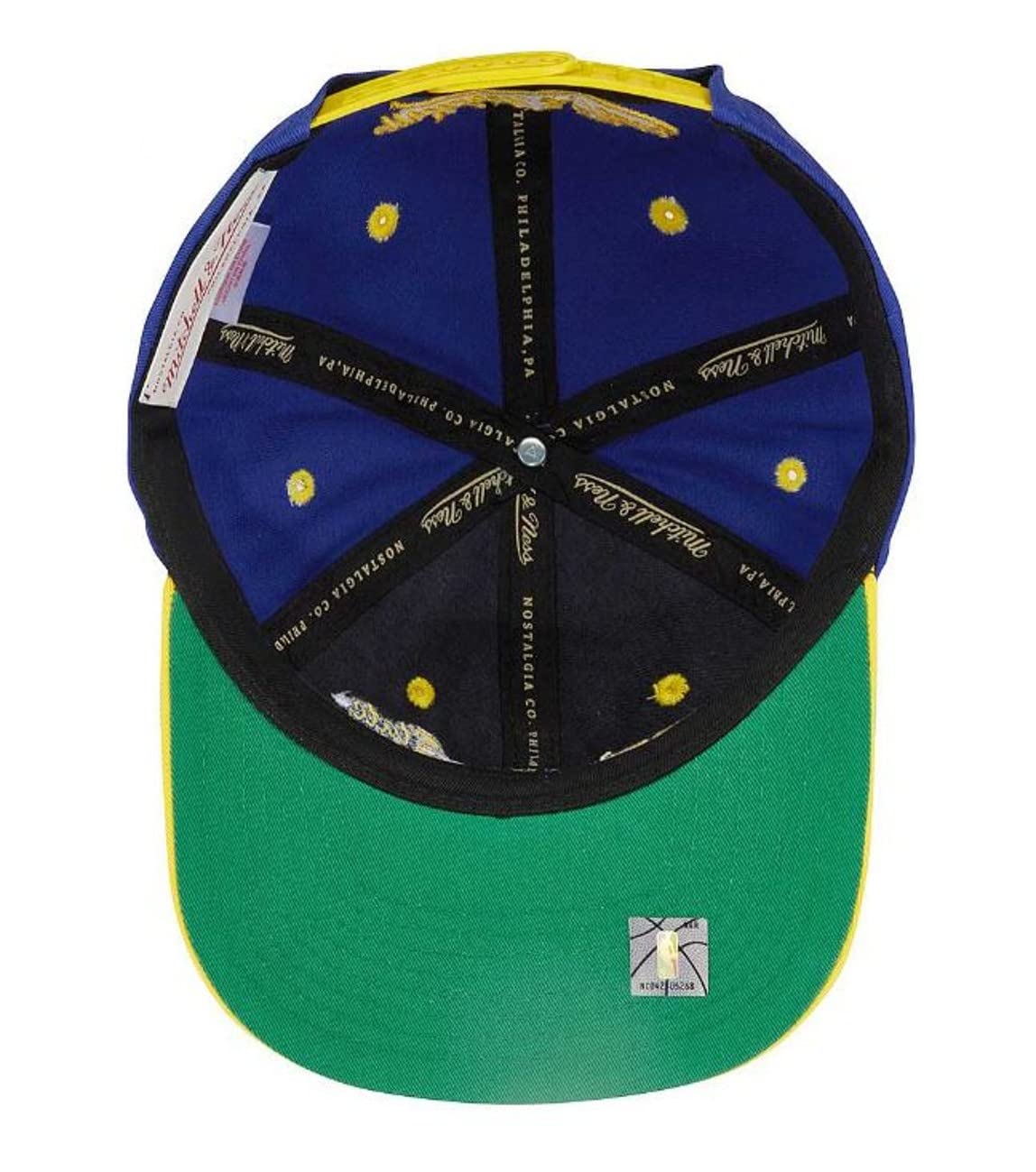 Mitchell & Ness Golden State Warriors Varsity Letter Low Crown Snapback Adjustable Hat Cap - Team Colors