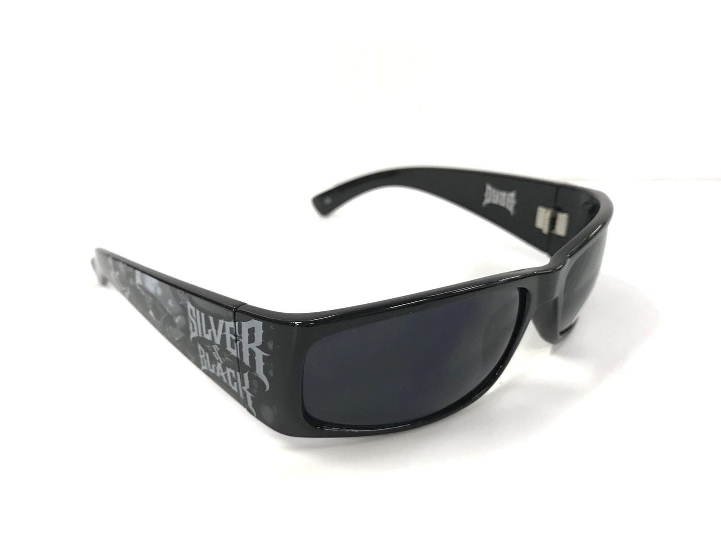 DYSE ONE Authentic Shades Raiders Skull Silver & Black Sunglasses California Lowrider Style