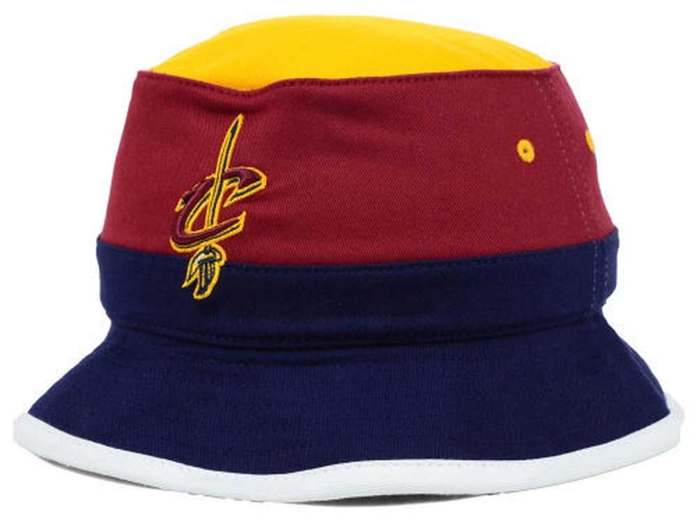 Mitchell & Ness Cleveland Cavaliers Color Block Current Logo Bucket Hat (L/XL)