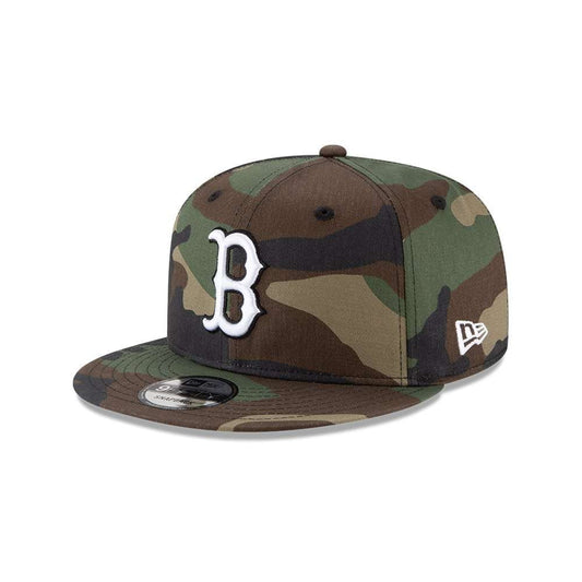 New Era Mens Boston RedSox Camouflage WDC 9Fifty Adjustable Snapback 950 Red Sox Cap