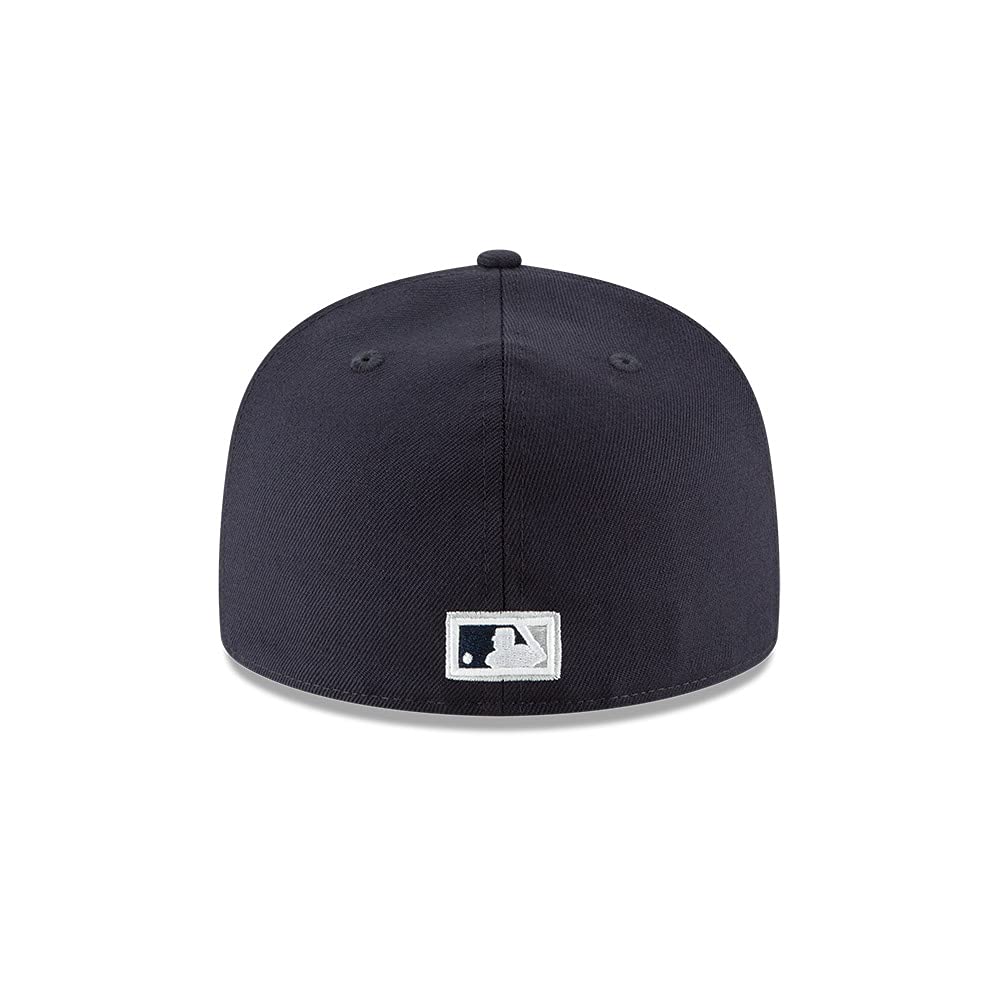 New Era NY New York Yankees 59FIFTY 1922 Cooperstown Wool Cap, Fitted Hat (7, Numeric_7) Navy Blue White