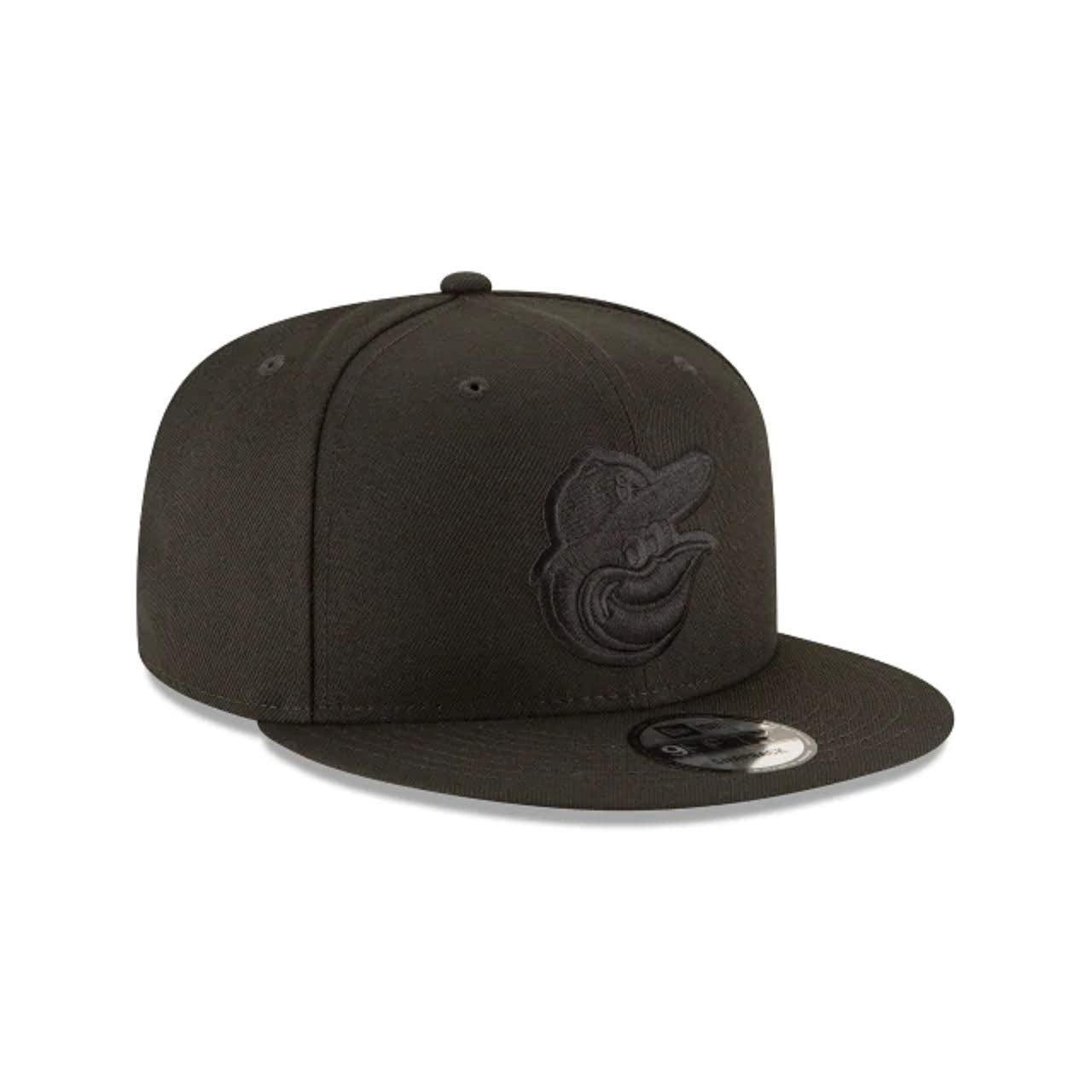 New Era Baltimore Orioles Black Out Basic 9Fifty Snapback Adjustable Cap