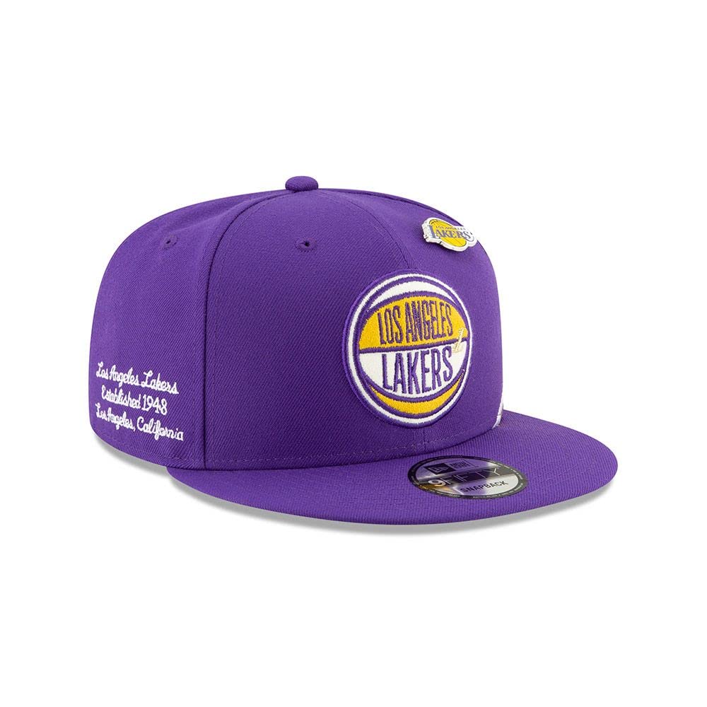 New Era NBA Men’s Los Angeles Lakers 2019 Official NBA Draft 9FIFTY Adjustable Snapback Hat Purple