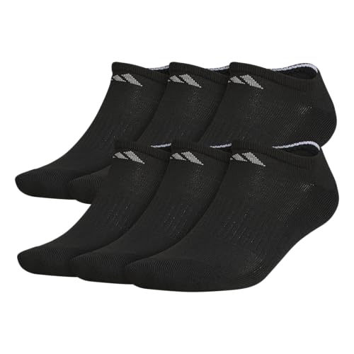 adidas Men's Athletic Cushioned Socks, 6-Pack No Show with Arch Support