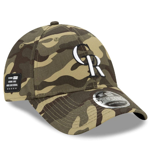 New Era 2021 MLB Memorial Day 9Forty Adjustable Fit Hat Armed Forces Day Collection: One Size Fit Most (Colorado Rockies) Camo Green