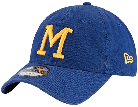 New Era Milwaukee Brewers Cooperstown Collection Core Classic Twill 9TWENTY Adjustable Hat Blue