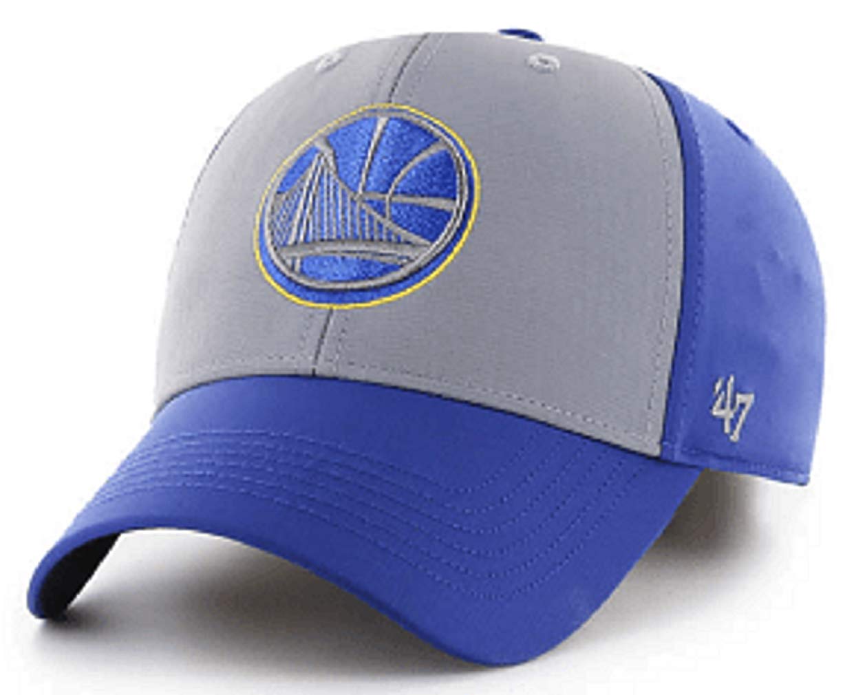 Golden State Warriors MVP Royal Radial Gray Blue Hat Cap Adult Men's Adjustable