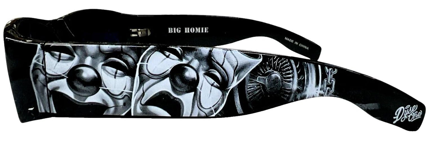 DYSE ONE Authentic Shades CHAIN'D Masks Tire Rims Sunglasses California Lowrider Locs Style