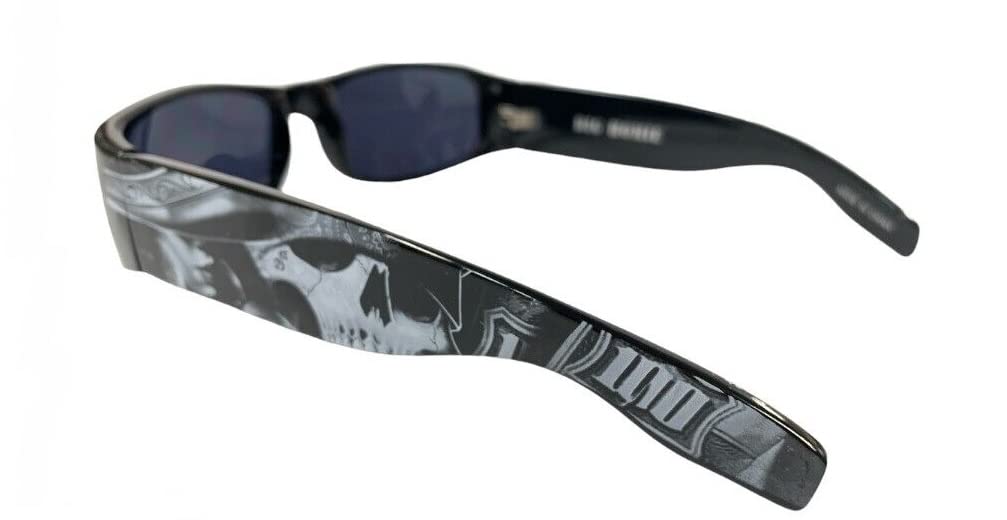 Authentic Dyse One Shades Reina Pirate Queen Skull Black Sunglasses California Lowrider Locs Style