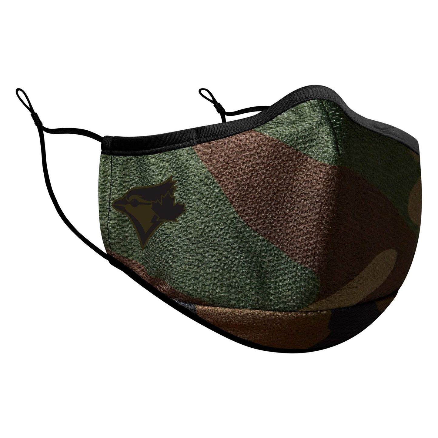 Toronto Blue Jays New Era Camo Face Cover Polyester Adult Adjustable Cool Era Fabric Cloth Fashion Face Covering with 3 Filters