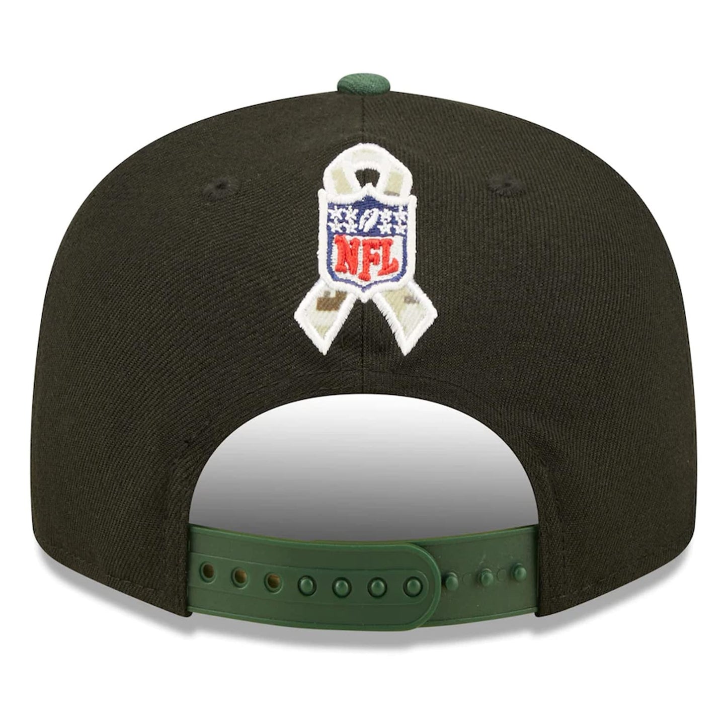 New Era 100% Authentic Exclusive Packers 950 9FIFTY Snapback Cap Hat : One Size Fit Most (US, Alpha, One Size, Salute to Service 22) Black