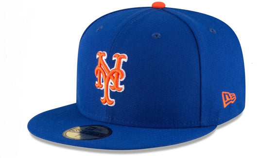 New Era Men's New York Mets Authentic Collection Alternate On-Field 59FIFTY Fitted Hat - Royal Blue (US, Numeric, 8, Royal Blue/Orange/Grey)
