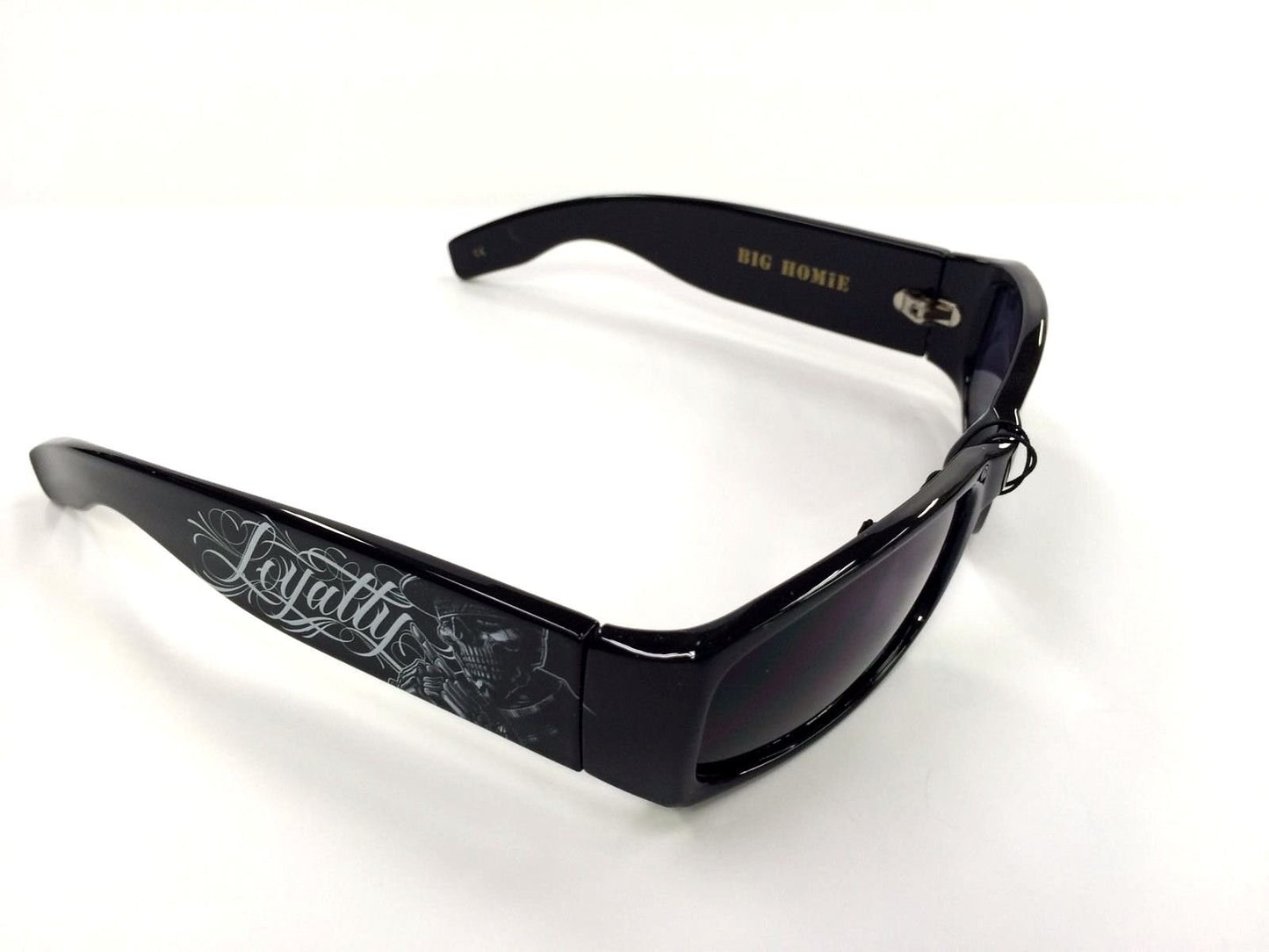 FreAire Authentic Dyse One Shades Loyalty Skeleton Black Sunglasses California Lowrider Style