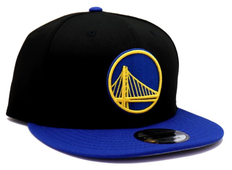 New Era unisex-adult Golden State Warriors Team Color Basic 9FIFTY Snapback Black Blue Adjustable Hat