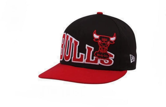 NBA New Era Chicago Bulls Black-Red Stoked Snapback Hat