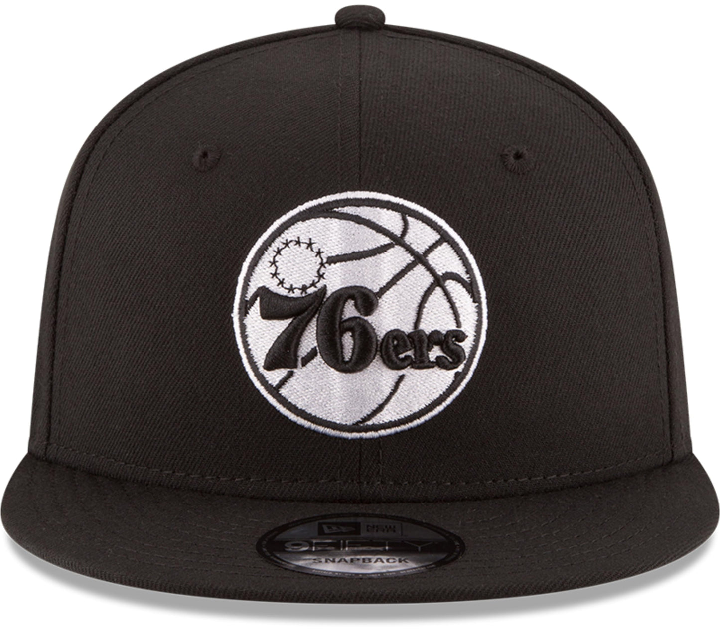 New Era NBA 9FIFTY Black White Adjustable Snapback Hat Cap One Size Fits All