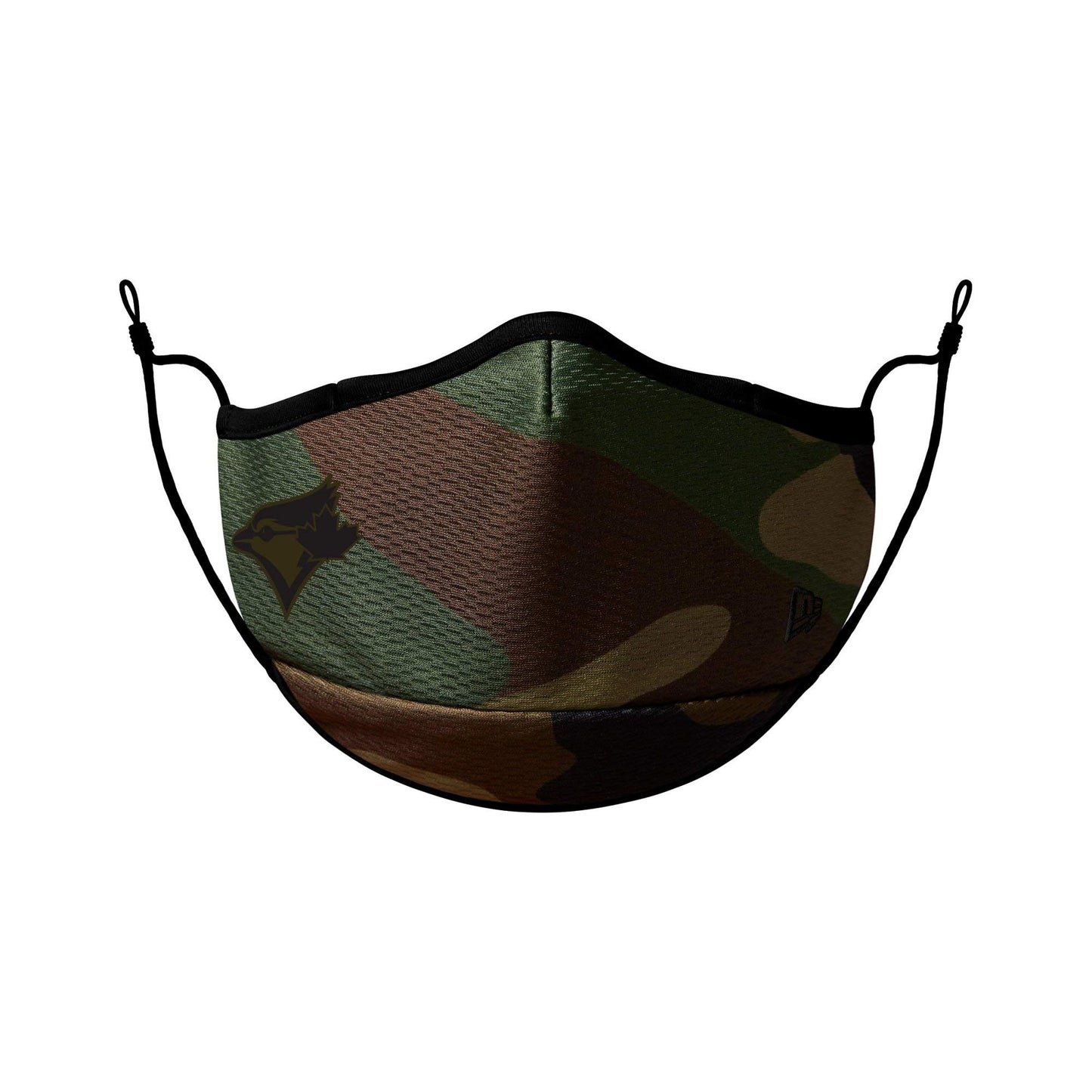 Toronto Blue Jays New Era Camo Face Cover Polyester Adult Adjustable Cool Era Fabric Cloth Fashion Face Covering with 3 Filters