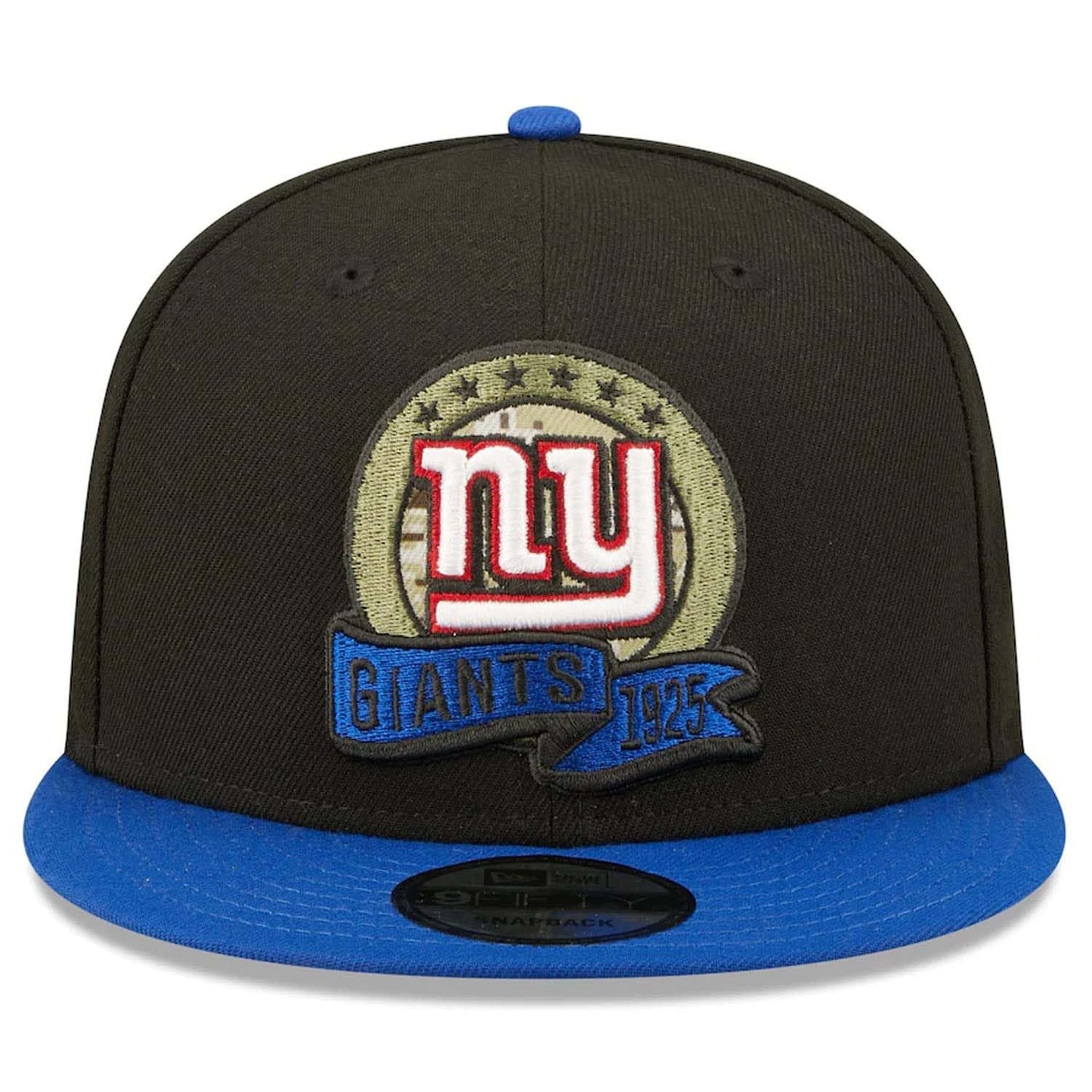 New Era Authentic Exclusive Giants 9Fifty Snapback/9Twenty/MVP/9Forty Adjustable Hat - OSFM (Salute to Service 22) Black